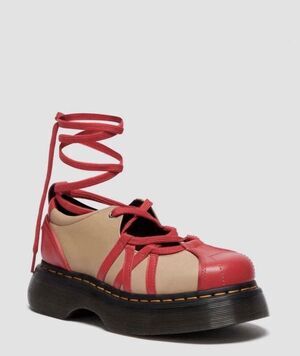 Dr. Martens BUZZ BALLERINA LEATHER Limited Edition Shoes Size 7